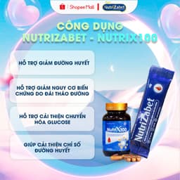 Thumbnail Combo 12 hộp sữa NutriZabet + 6 hộp NutriX100 giúp hỗ trợ cải thiện chuyển hoá Glucose 1
