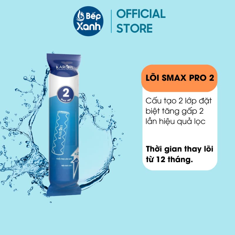 Ảnh Bộ lõi lọc Karofi 1,2,3 SMAX PRO - Hàng chính hãng, lắp được cho các máy lọc RO có 3 cốc lọc thô 10 inch 4