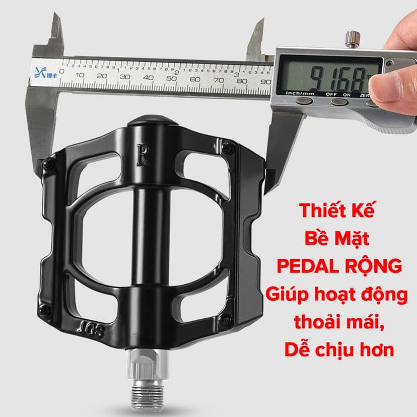 Ảnh Bàn Đạp Pedal Xe Đạp Thể Thao Địa Hình Hãng Amalife – 2 Chiếc Pedan Hợp Kim Thép Nhôm Chắc Chắn Chống Trượt 3