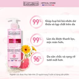 Thumbnail Gel rửa mặt ngăn ngừa mụn Evoluderm Anti-Blemish Purifying Cleansing Gel chiết xuất bưởi hồng hoa cúc và zin C 250ML 2