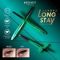 Thumbnail Set Trang Điểm Mắt BROWIT My Everyday Mascara Nongchat và Kẻ Mắt Aurora Long Stay 4