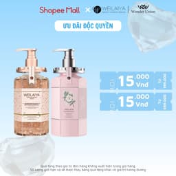 Thumbnail Sữa tắm Weilaiya trắng da cánh hoa hồng Damask - Hoa trà Nhật Bản 450ml 1