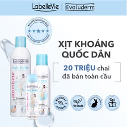Thumbnail Nước Xịt khoáng Evoluderm Atomiseur Eau Pure dưỡng ẩm, làm dịu da 50ml, 150ml, 400ml 1