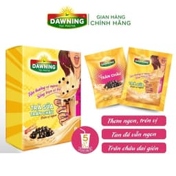 Thumbnail Combo 5 Hộp Trà sữa trân châu DAWNING Tròn vị ngon, thơm trà, tan đá vẫn ngon đậm đà 260g/hộp 2