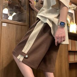 Thumbnail Quần Short Nam Nữ phối khóa kéo Unisex NAD Chất Cotton Tổ Ong - Quần Đùi Unisex Thể Thao Mặc Thoáng Mát 4