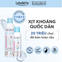 Thumbnail Bộ nước xịt khoáng Evoluderm dưỡng da, cấp ẩm tức thì, làm dịu da 400ml và 150ml 1