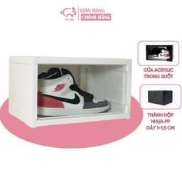Thumbnail Combo hộp đựng giày 6 đôi Pigpox chất nhựa cứng cửa mở ngang 2