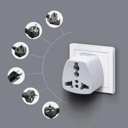 Thumbnail Phích Điện - Taky, Chuyển Đổi 3 Chân Sang 2 Chân Dẹt, Chuẩn US-JP Đầu Chuyển Đổi Phích Điện Nhỏ Gọn, Tiện Dụng. 8601 3