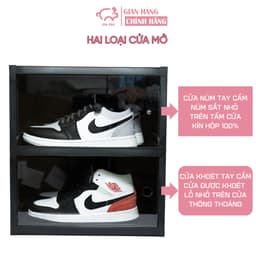 Thumbnail Combo hộp đựng giày 6 đôi Pigpox chất nhựa cứng cửa mở ngang 1