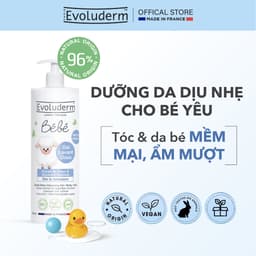 Thumbnail Gel tắm gội làm sạch dưỡng ẩm toàn thân cho em bé Chính hãng Evoluderm 500ml 1