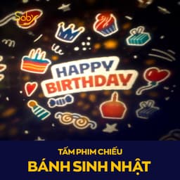 Thumbnail Đèn ngủ chiếu sao Saby hình Bánh Sinh Nhật phát nhạc loa bluetooth đèn chiếu trần 3D pin sạc 1