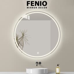 Thumbnail Gương led cảm ứng treo tường nhà tắm FENIO hình tròn đường kính 40cm 50cm 60cm 4