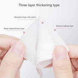 Thumbnail Bông Tẩy Trang MISAKI 3 lớp 100% Bông Tự Nhiên 222 Miếng 1
