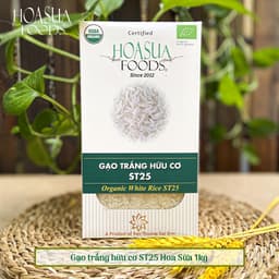 Thumbnail Gạo trắng ST25 hữu cơ Hoa Sữa Foods loại dẻo thơm 1KG 1