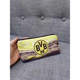 Thumbnail Bóp đựng bút viết dẹp TROY FB họa tiết câu lạc bộ bóng đá size 22 x 10cm, chất liệu vải bố 2