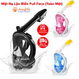 Thumbnail Mặt Nạ Lặn Biển Mặt Nạ Bơi Full Face Mask MNF01 Hãng Amalife 1