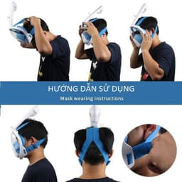 Thumbnail Mặt Nạ Lặn Biển Mặt Nạ Bơi Full Face Mask MNF01 Hãng Amalife 2