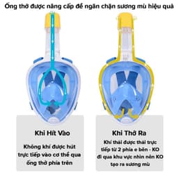 Thumbnail Mặt Nạ Lặn Biển Mặt Nạ Bơi Full Face Mask MNF01 Hãng Amalife 4