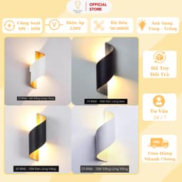 Thumbnail Đèn Tường Energy Green Lighting Cong 2 Đầu Phát Sáng DT-896s - Decor Trang Trí Phòng Khách 1
