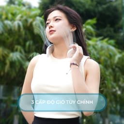 Thumbnail Quạt Đeo Cổ BUMAS BF04 Quạt Mini Làm Mát Cao Cấp Tích Điện 3000mAh Quạt Không Cánh Thể Thao BUMAS 2