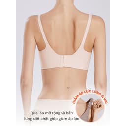 Thumbnail Áo lót bầu gom ngực, nâng ngực siêu nhẹ không gọng chống chảy xệ chất liệu su co giãn đàn hồi áo ngực A27 L'AMME 4