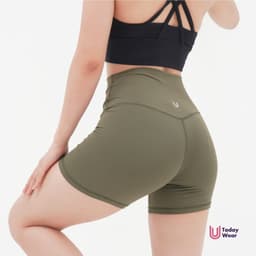 Thumbnail Quần tập gym yoga lửng dáng biker ngắn thể thao Essential Rider lưng cao nâng vòng 3 Today U Wear 3