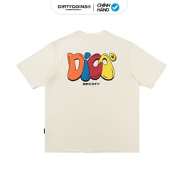 Thumbnail Áo Thun DirtyCoins Dico Multicolor Typo T-shirt - Cream 1