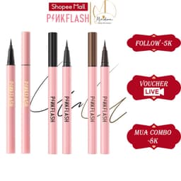 Thumbnail Bút kẻ mắt PINKFLASH bản nâng cấp dạng lỏng lâu trôi nhanh khô chống nhòe và chống nước 0.6g PF-E01 1