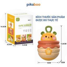 Thumbnail Đồ chơi lật đật gấu phát nhạc Pikaboo, có đèn sáng và âm thanh vui nhộn, chất liệu an toàn cho bé 3