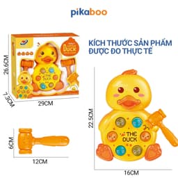 Thumbnail Đồ chơi đập chuột con vịt Pikaboo, giúp bé phát triển vận động tinh và rèn luyện khả năng phối hợp 3