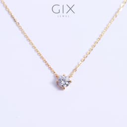Thumbnail Dây chuyền bạc nữ đẹp mạ vàng đá CZ trắng cao cấp, bạc mạ vàng trắng Gix Jewel SPGDC07 1