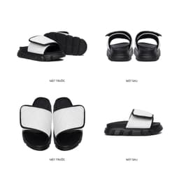 Thumbnail Dép Sandal Nam Nữ Tăng Chiều Cao THEWOLF ESSENTIAL MONOGRAM SLIDE SANDAL - Đen Trắng Nâu Beige Đỏ 3