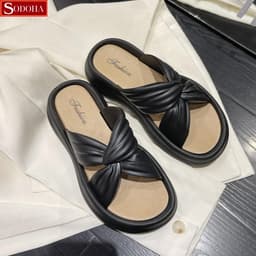 Thumbnail Dép Nữ Đế Bằng , Phong Cách Hàn Quốc SODOHA D299 1