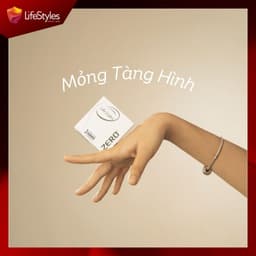 Thumbnail Bao cao su  Lifestyles Zero Ultra Thin siêu mỏng, nhiều gel bôi trơn hộp 3 bcs/12 bcs 3