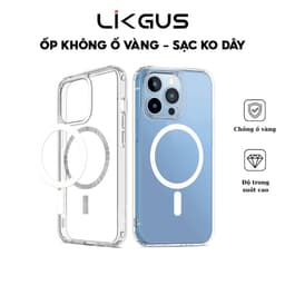 Thumbnail Ốp Trong Suốt Không Ố Vàng Chính Hãng LIKGUS Cho IP 11-12-13-14-15-Pro-Plus-Promax - Lưng Cứng, Viền Cứng-Sạc Không Dây 1
