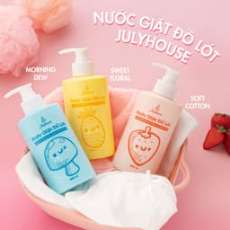 Thumbnail Nước giặt đồ lót Julyhouse 300ml chiết xuất từ Lô Hội và tinh dầu Bạc Hà thơm mát, làm sạch vết bẩn, dịu nhẹ da tay 2