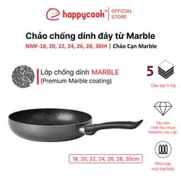 Thumbnail Chảo chống dính đáy từ Marble 18, 20, 22, 24, 26, 28, 30cm, HAPPYCOOK 1