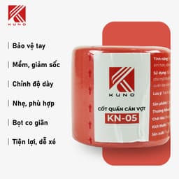 Thumbnail Quấn cốt vợt cầu lông KUNO, bảo vệ cốt vợt cầu lông dài 27m mềm mại, thấm hút mồ hôi 3