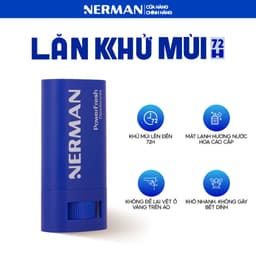 Thumbnail Lăn khử mùi cho nam dạng sáp mát lạnh hương nước hoa cao cấp,không để lại vệt ố vàng,hiệu quả 72h Nerman Power Fresh 18g 2