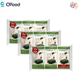 Thumbnail Combo 3 lốc (9 gói)  rong biển / Lá kim 4G tẩm dầu Oliu O'food giòn, thơm, gia vị vừa miệng, ăn liền hoặc ăn kèm 3