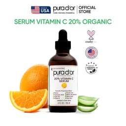 Thumbnail Serum Vitamin C 20% Hữu Cơ Làm Sáng Da, Mờ Thâm, Chống Lão Hoá Dưỡng Ẩm Da PURA DOR 118ml Organic 1