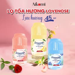 Thumbnail Lọ tỏa hương Lovenose hương thơm tự nhiên dễ chịu khử mùi sáp thơm phòng thế hệ mới 45 ngày - Dung tích 180ml 3
