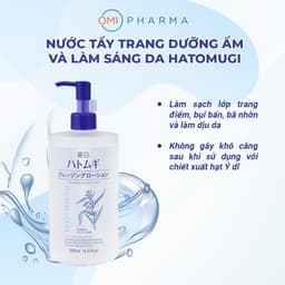Thumbnail Nước Tẩy Trang Sạch Sâu Lỗ Chân Lông, Dưỡng Ẩm Và Làm Sáng Da Hatomugi Nhật Bản 500ml 2