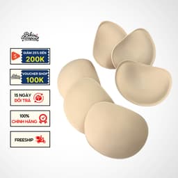Thumbnail Cặp (2 miếng) Mút độn ngực VIVIAN BIKINI màu Trắng kem - MUT01_CR 1
