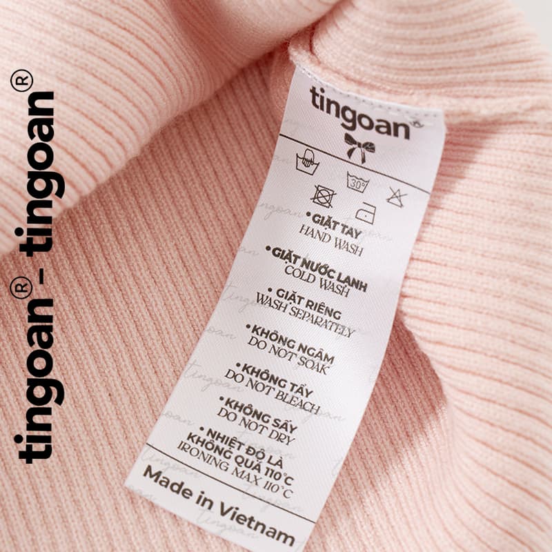 Ảnh TINGOAN® - Áo len xù mỏng ngắn tay cổ lượn viền hồng nhạt DATE MAKER TOP/NP PHIÊN BẢN MỚI NHẤT T6/2024 3