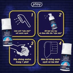 Thumbnail Bọt vệ sinh nam giới Xtoy Dung dịch tạo bọt 100ml 3