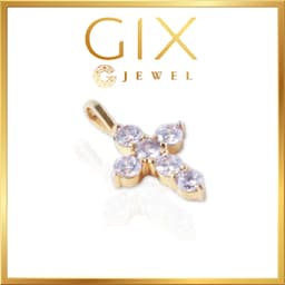 Thumbnail Mặt dây chuyền bạc hình thánh giá đính đá sang trọng lạ mắt quà Noel Gix Jewel MDC09 3