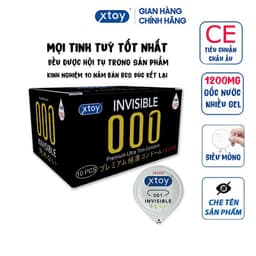 Thumbnail Bao cao su siêu mỏng XTOY bcs kéo dài quan hệ nhiều gel - Hộp 10 bcs GEMHOME 2