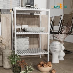 Thumbnail Kệ Gỗ Lò Vi Sóng Behomes 3 Tầng - Kệ Để Đồ Gỗ Thông Chắc Chắn Chống Mối Mọt 2
