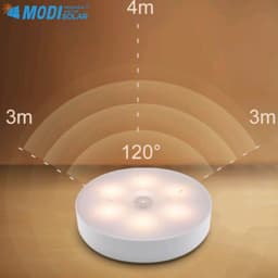 Thumbnail Đèn Led Tròn Cảm Biến Chuyển Động Thông Minh MODI SOLAR, Đèn Cảm Biến Không Dây, Dán Tường Sạc USB 3